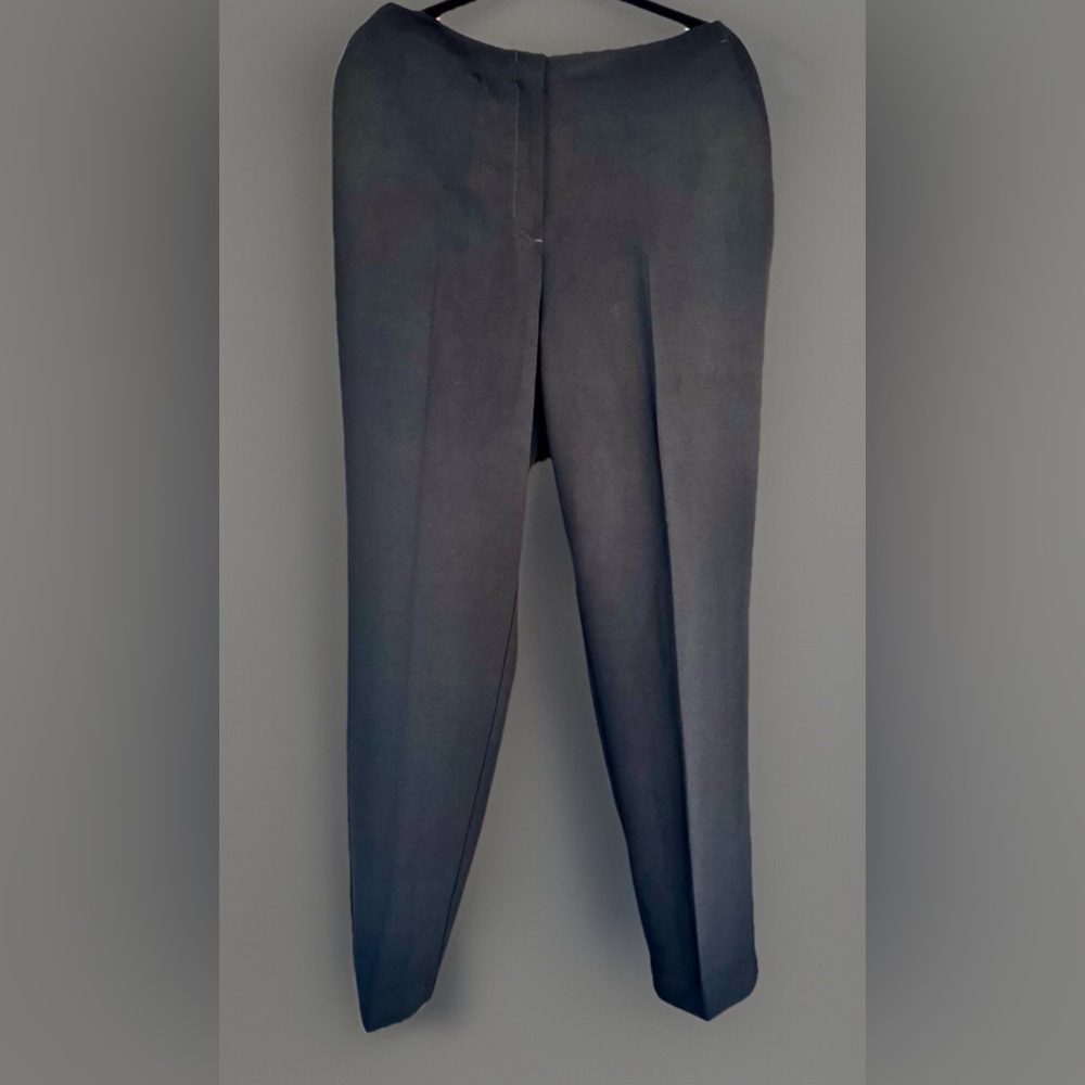Chico’s Black Straight Leg Ankle Pant Hip Pockets Workwear Slimming Large/12*